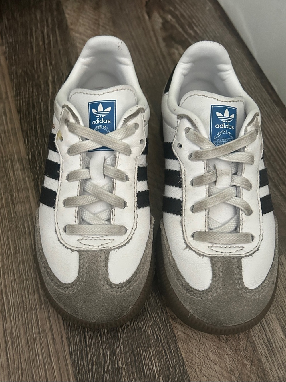 adidas Kids Samba Classic Sneakers - White & Black